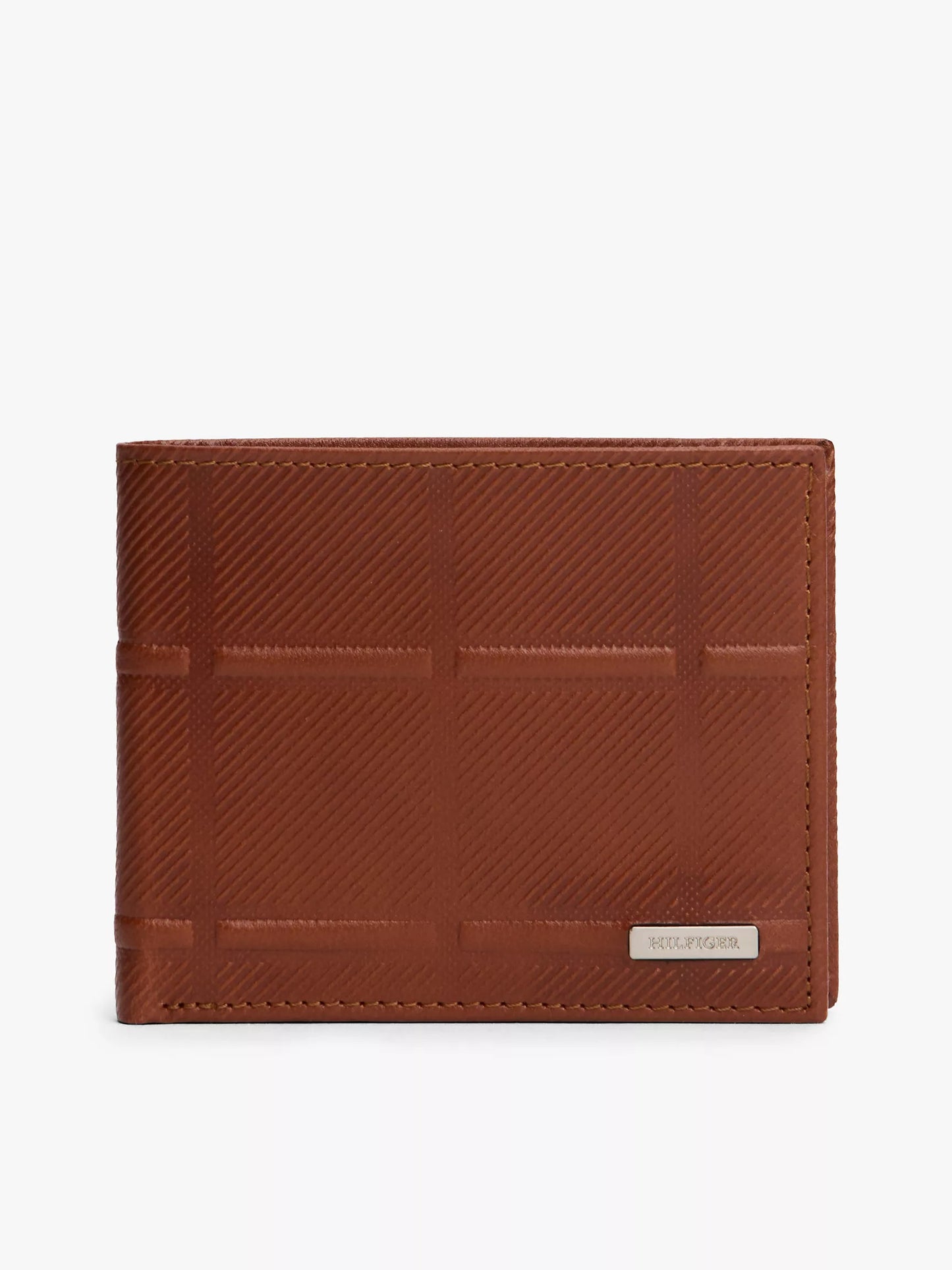 Cartera de cuero con porta identidad