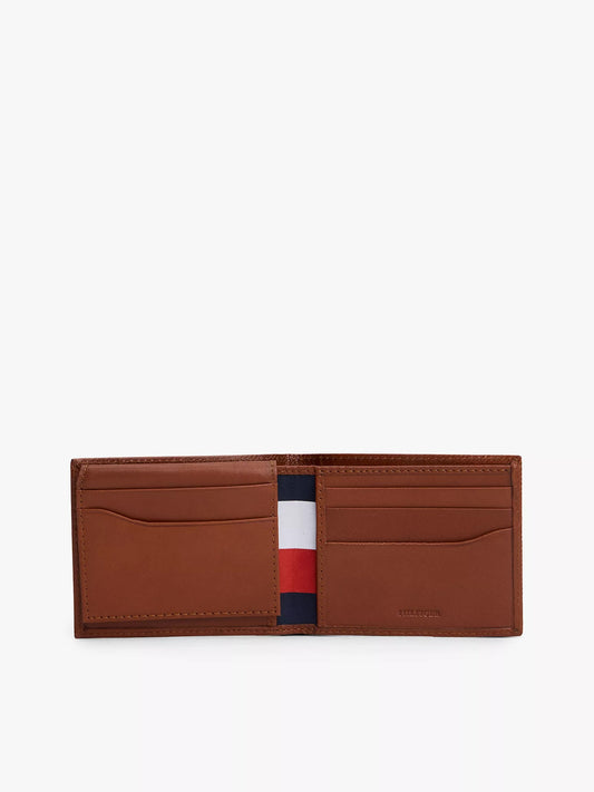 Cartera de cuero con porta identidad