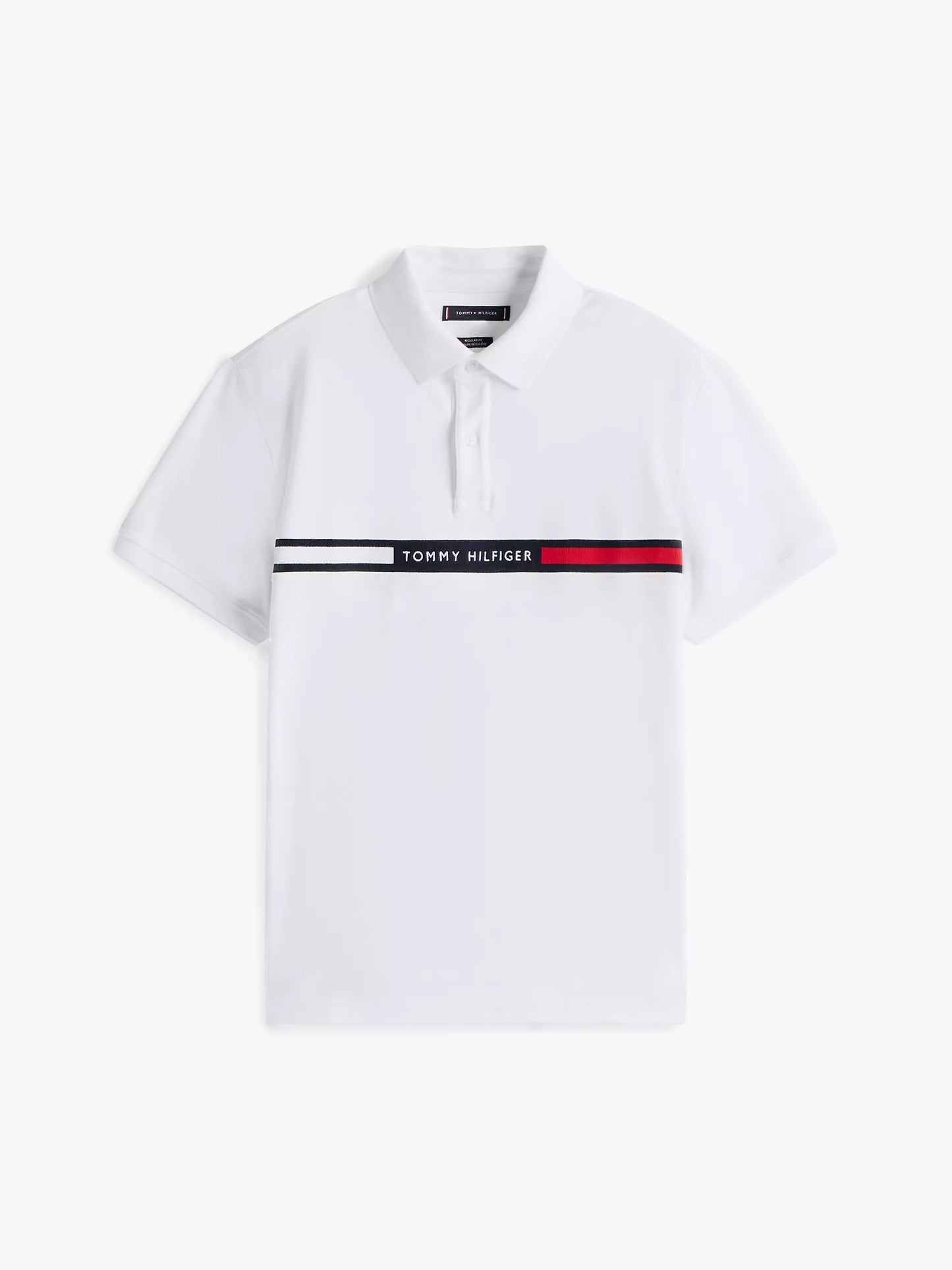 Chemise regular con logo bandera bordada central