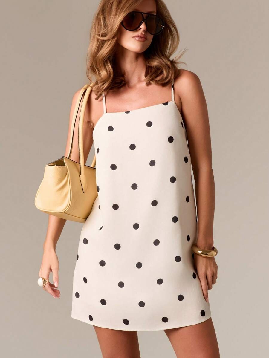 Vestido casual con lunares