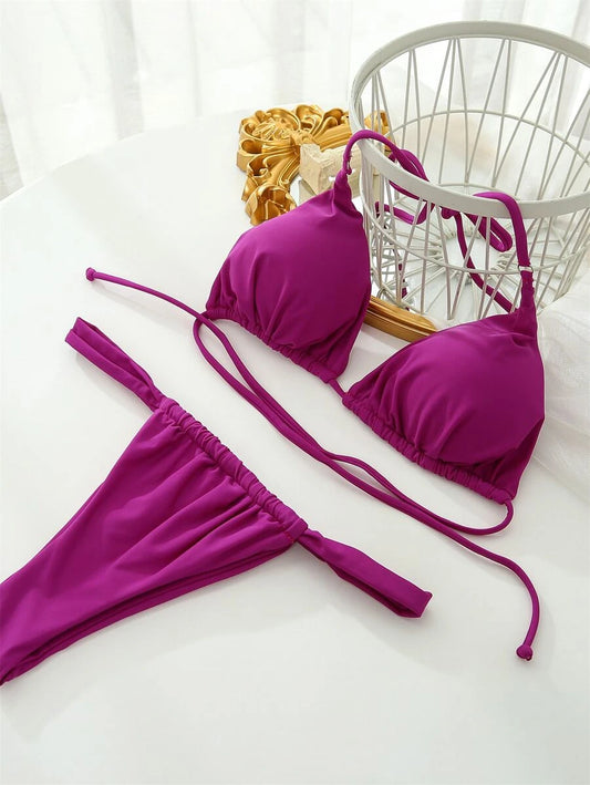 Traje de baño unicolor