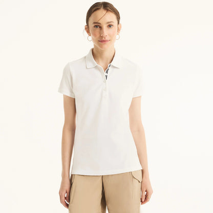 Chemise unicolor con logo y botones