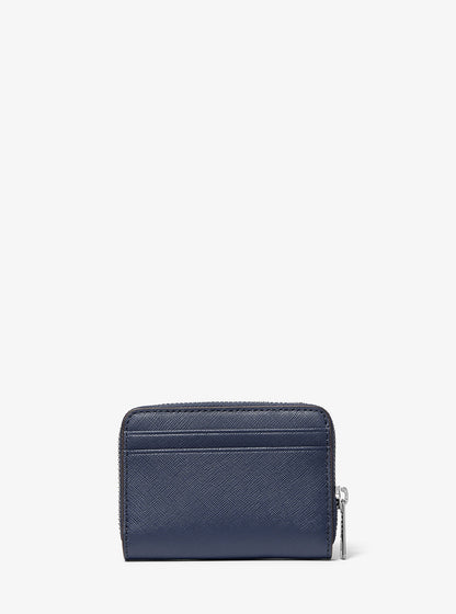 Cartera tipo monedero pequeño con piel de Saffiano