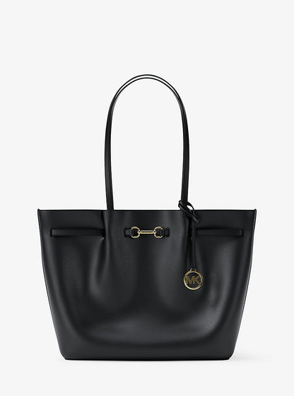 Cartera tipo tote grande con el logotipo