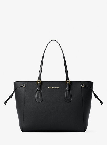 Cartera grande de piel saffiano