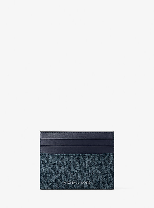Tarjetero con logotipo estampado