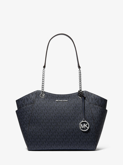 Cartera grande tipo tote con logo estampado
