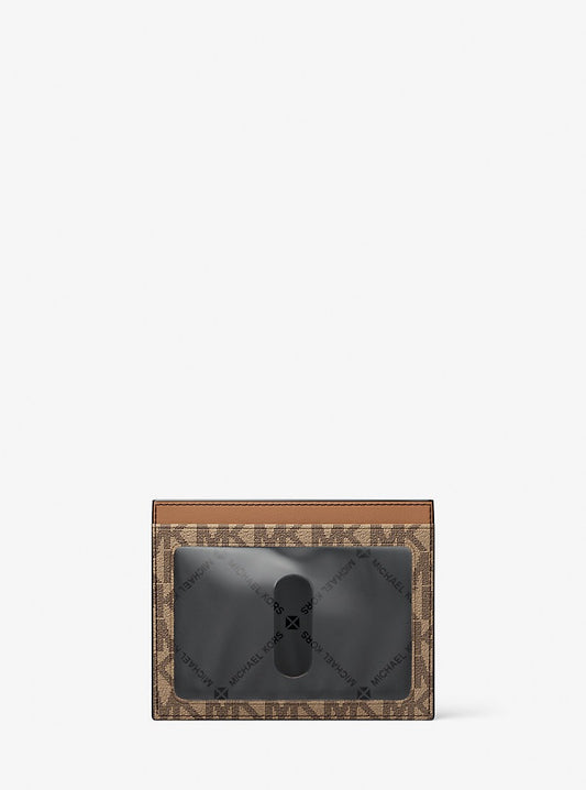 Tarjetero con logotipo estampado