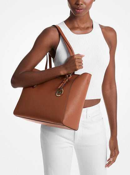 Cartera grande Charlotte de piel Saffiano 3 en 1