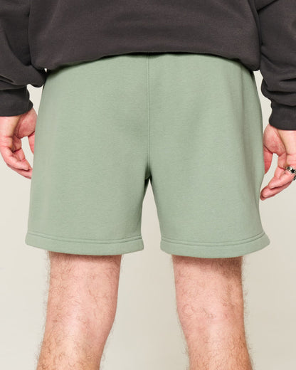 Shorts de algodón por encima de la rodilla