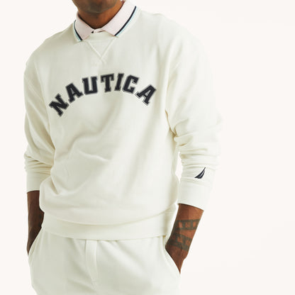 Sudadera con logo bordado central