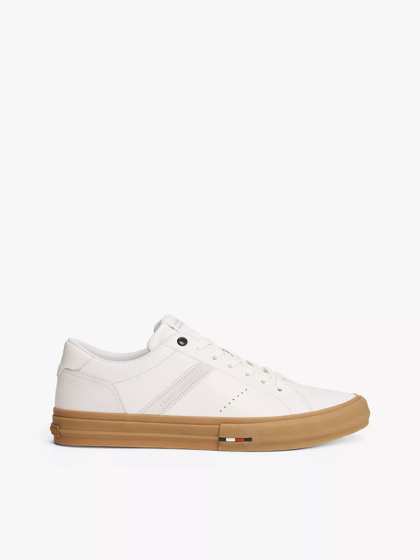 Calzado casual de cuero con bandera