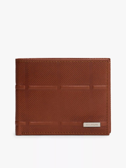 Cartera de cuero con porta identidad