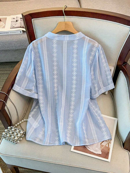 Blusa con estampado floral