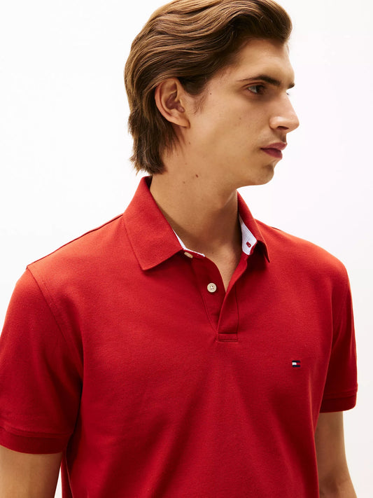 Chemise unicolor con logo