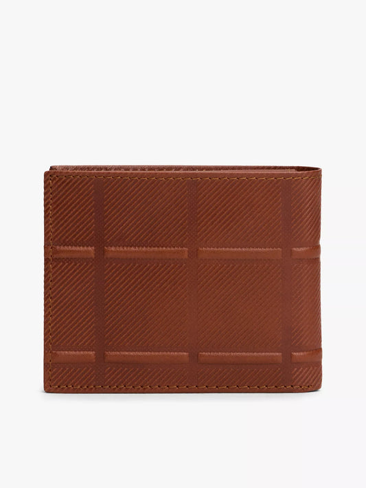 Cartera de cuero con porta identidad