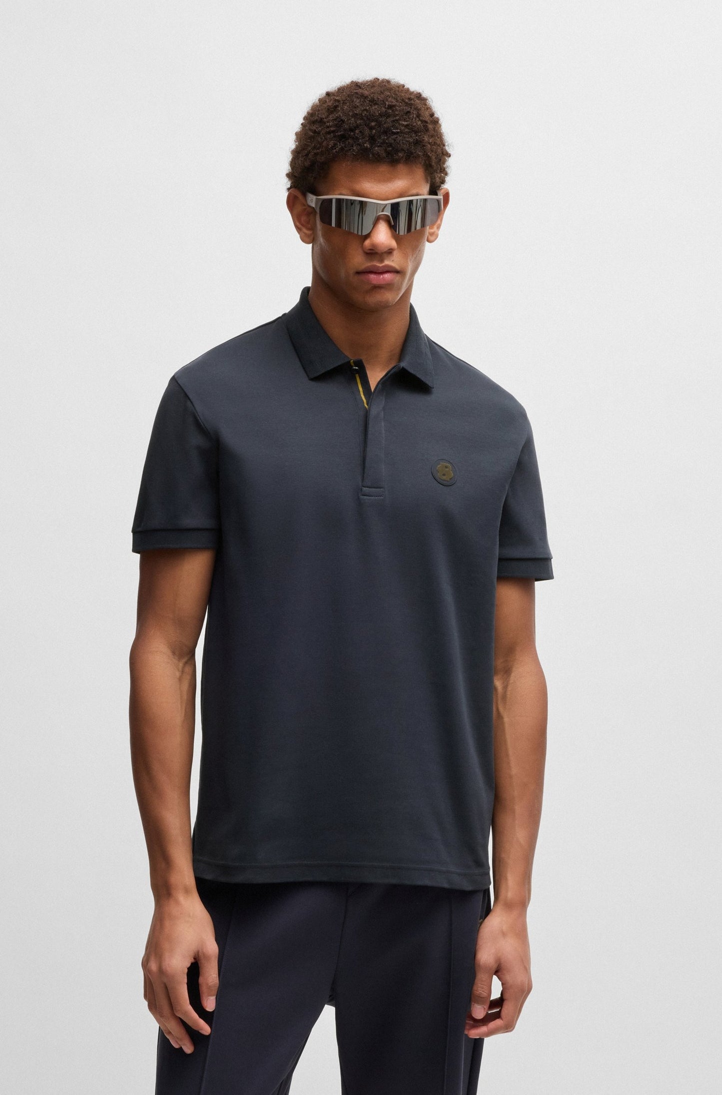 Chemise de algodón con logo estampado