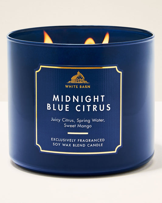 Vela 3 mechas Midnight Blue Citrus