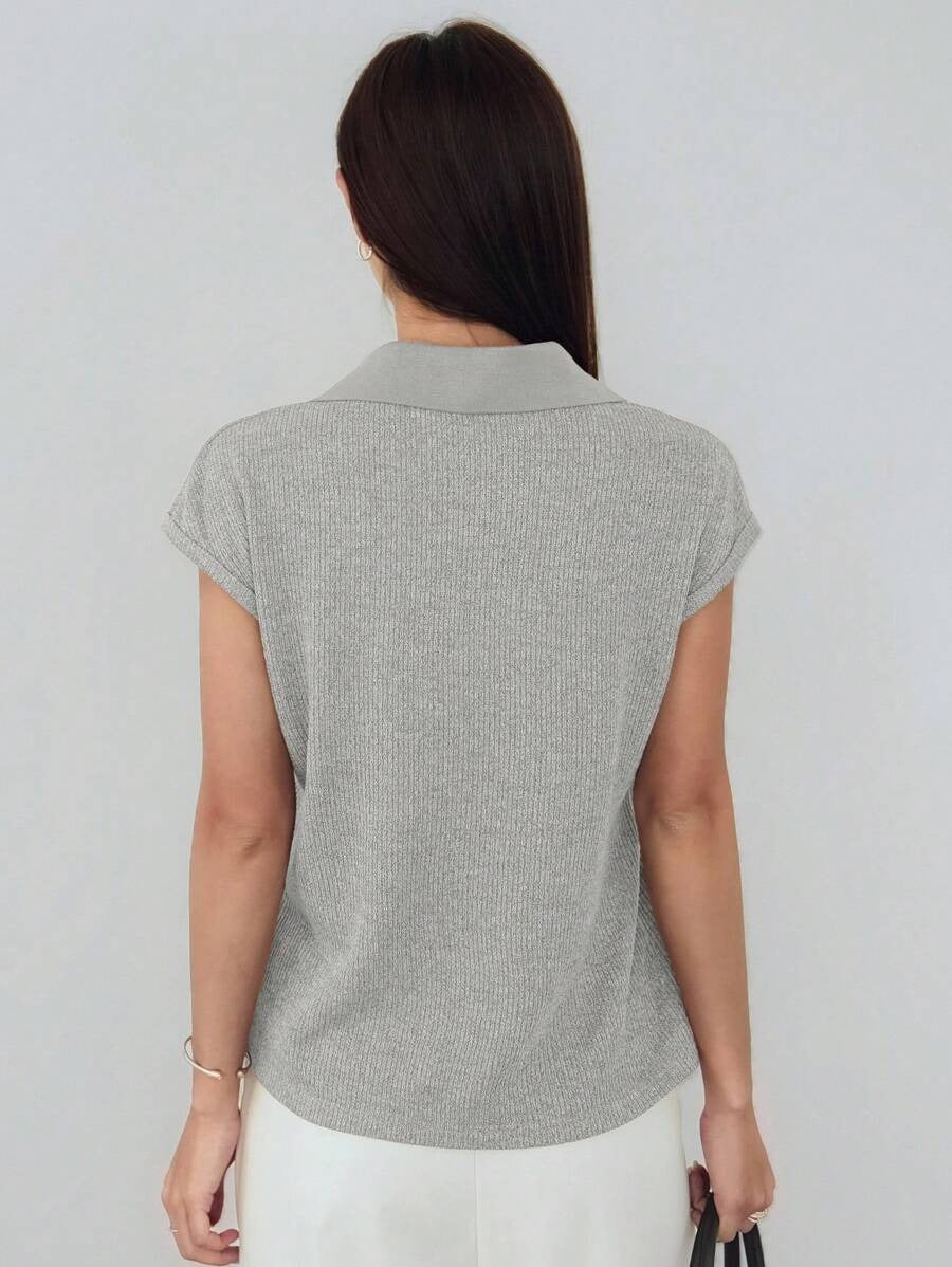 Blusa básica manga corta