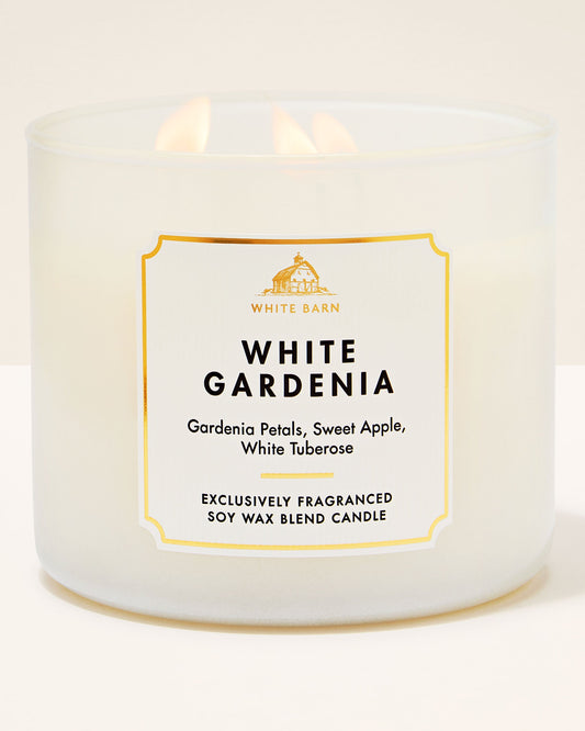 Vela 3 mechas White Gardenia
