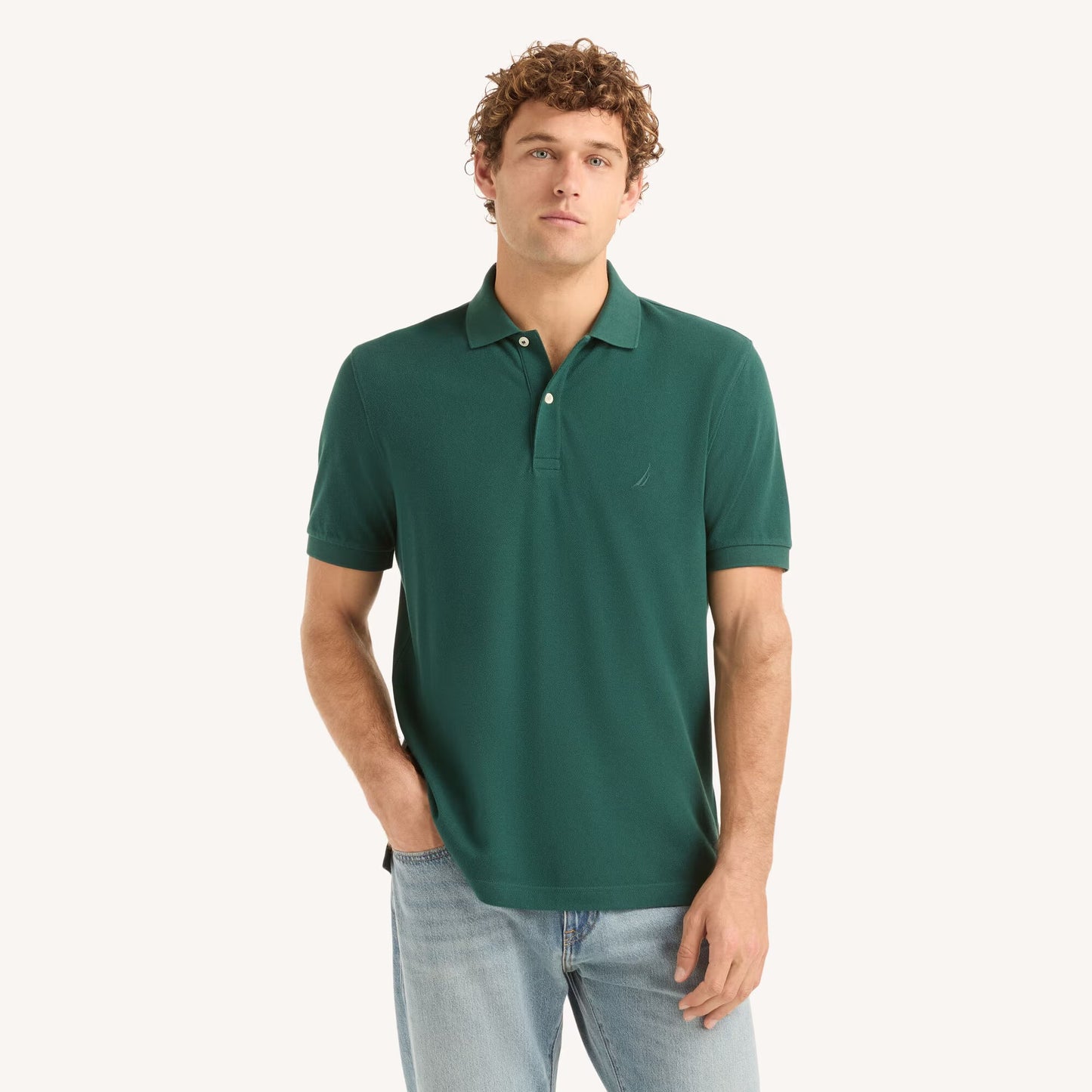 Chemise regular unicolor con logo
