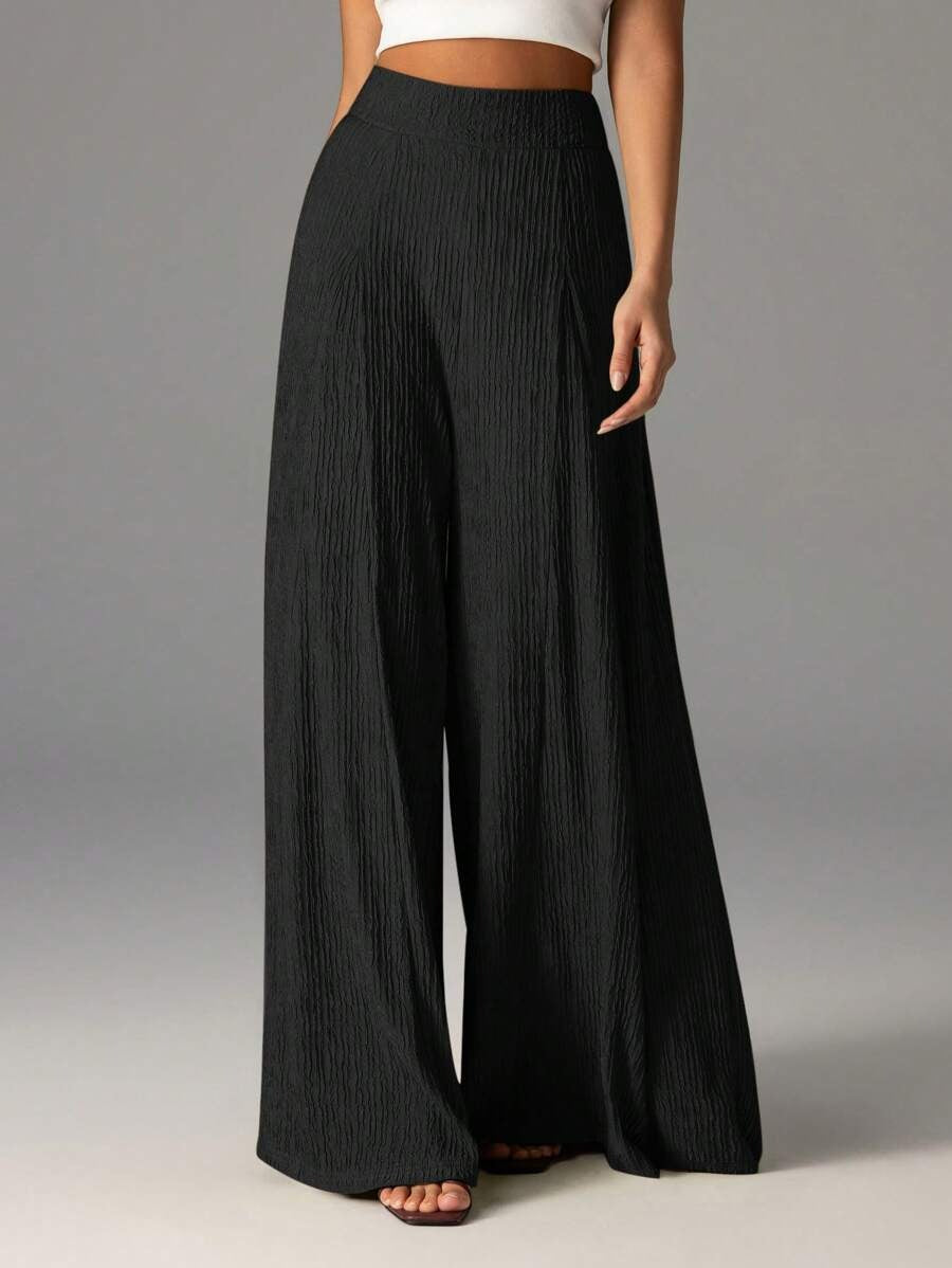Pantalones informales de pierna ancha