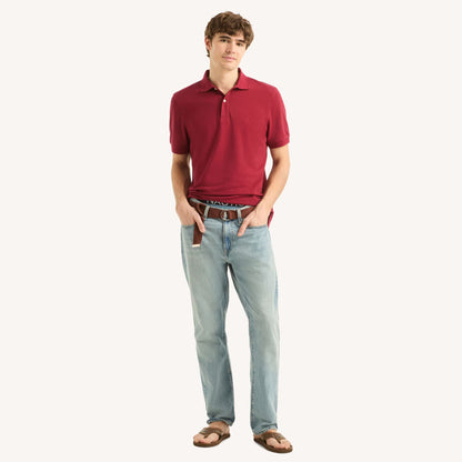 Chemise regular unicolor con logo