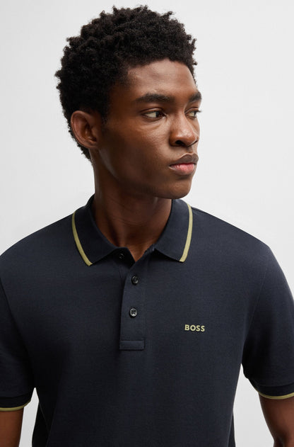 Chemise unicolor con logo estampado